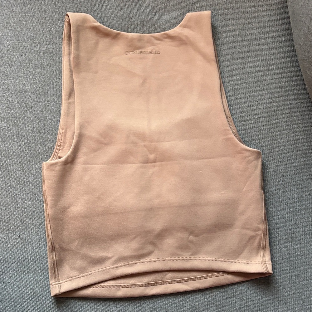 Girlfriend Collective Taupe Top - Picture 6 of 6